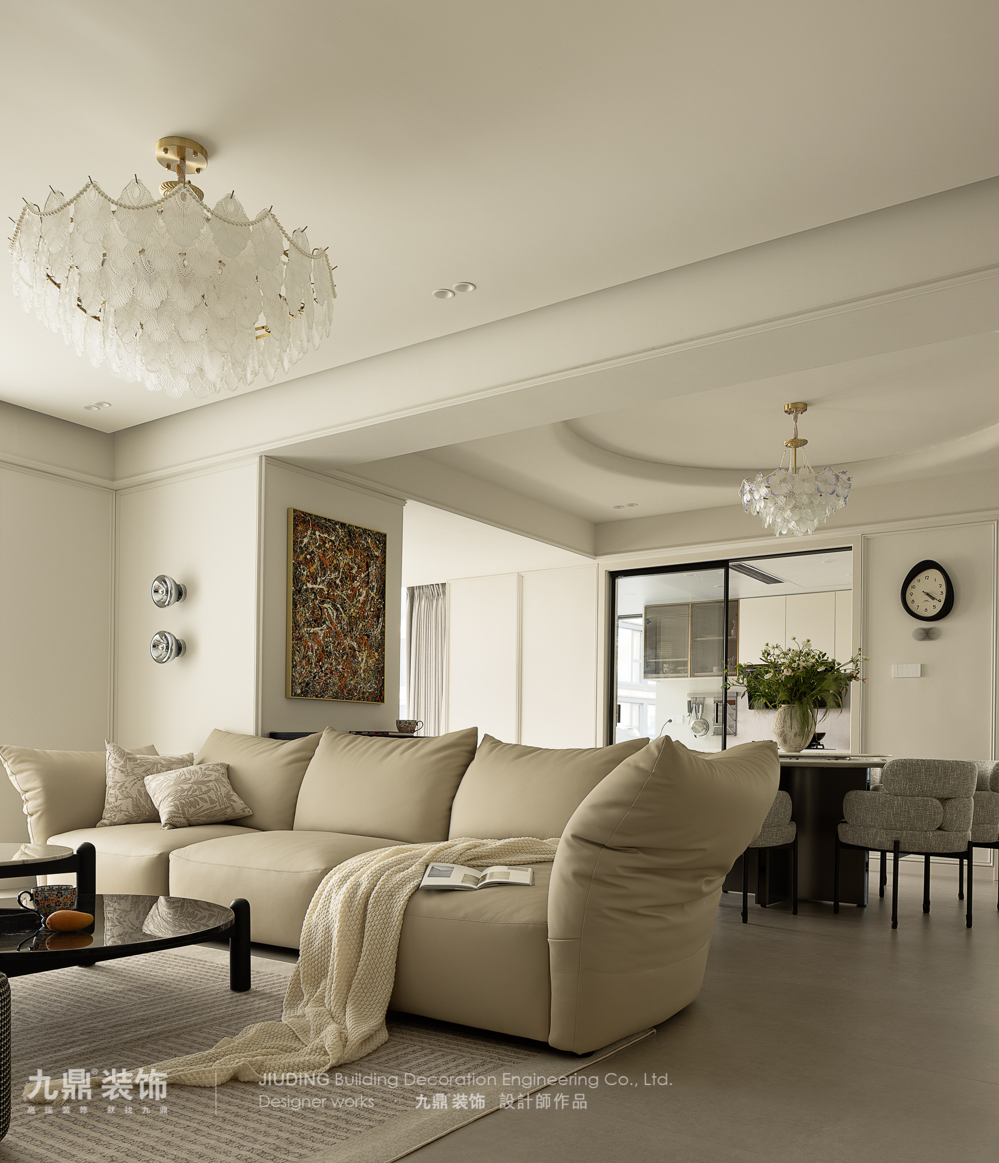 杭州晓月澄庐150㎡轻法式装修案例